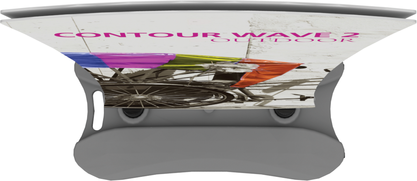 5ft Contour Outdoor Sign Wave 2 Single-Sided (Graphic Only)