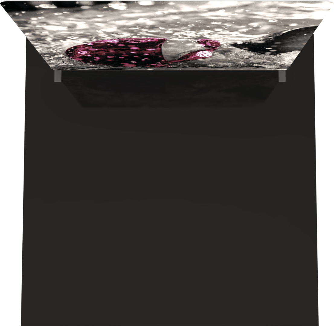 8ft Formulate Essential Straight Fabric Backwall Double-Sided (Graphic Package)