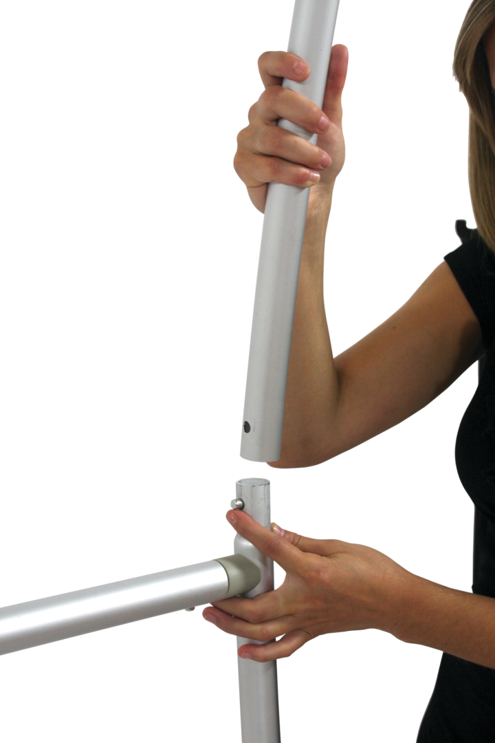 10ft x 8ft Formulate Master VC10 Vertical Curve Fabric Backwall Frame (Hardware Only)