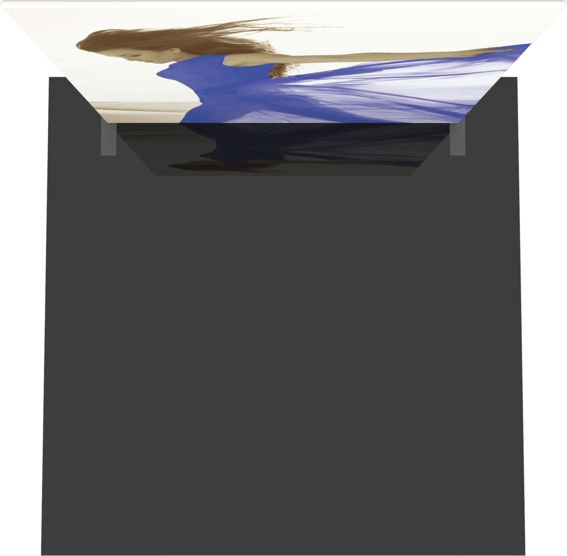 8ft x 10ft Formulate Master Straight Tall Fabric Backwall Double-Sided (Graphic Only)