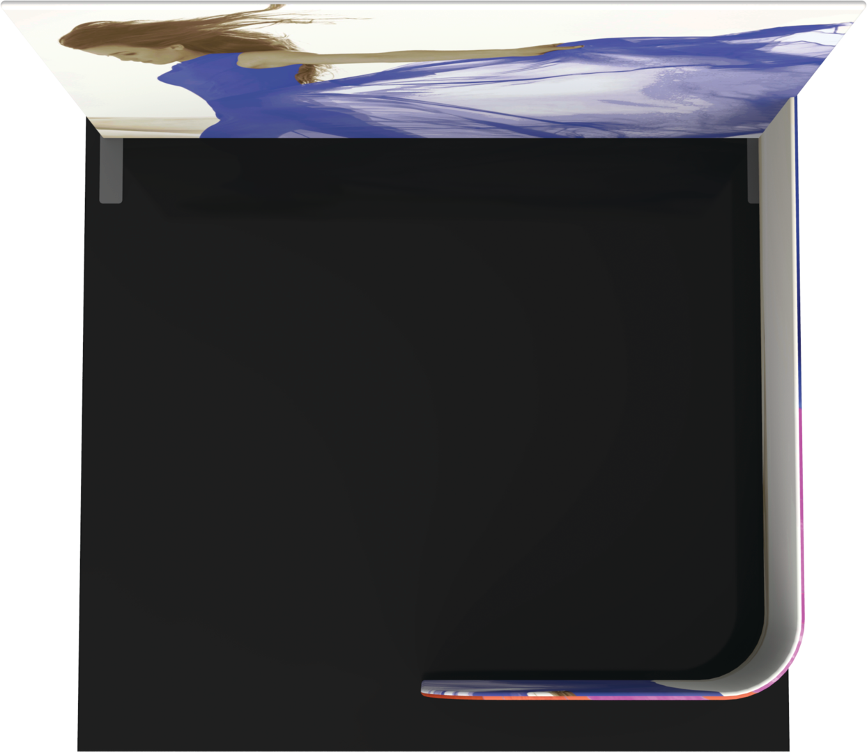 5ft x 3ft Formulate Master Backwall Accent 04 Curved (Graphic Only)