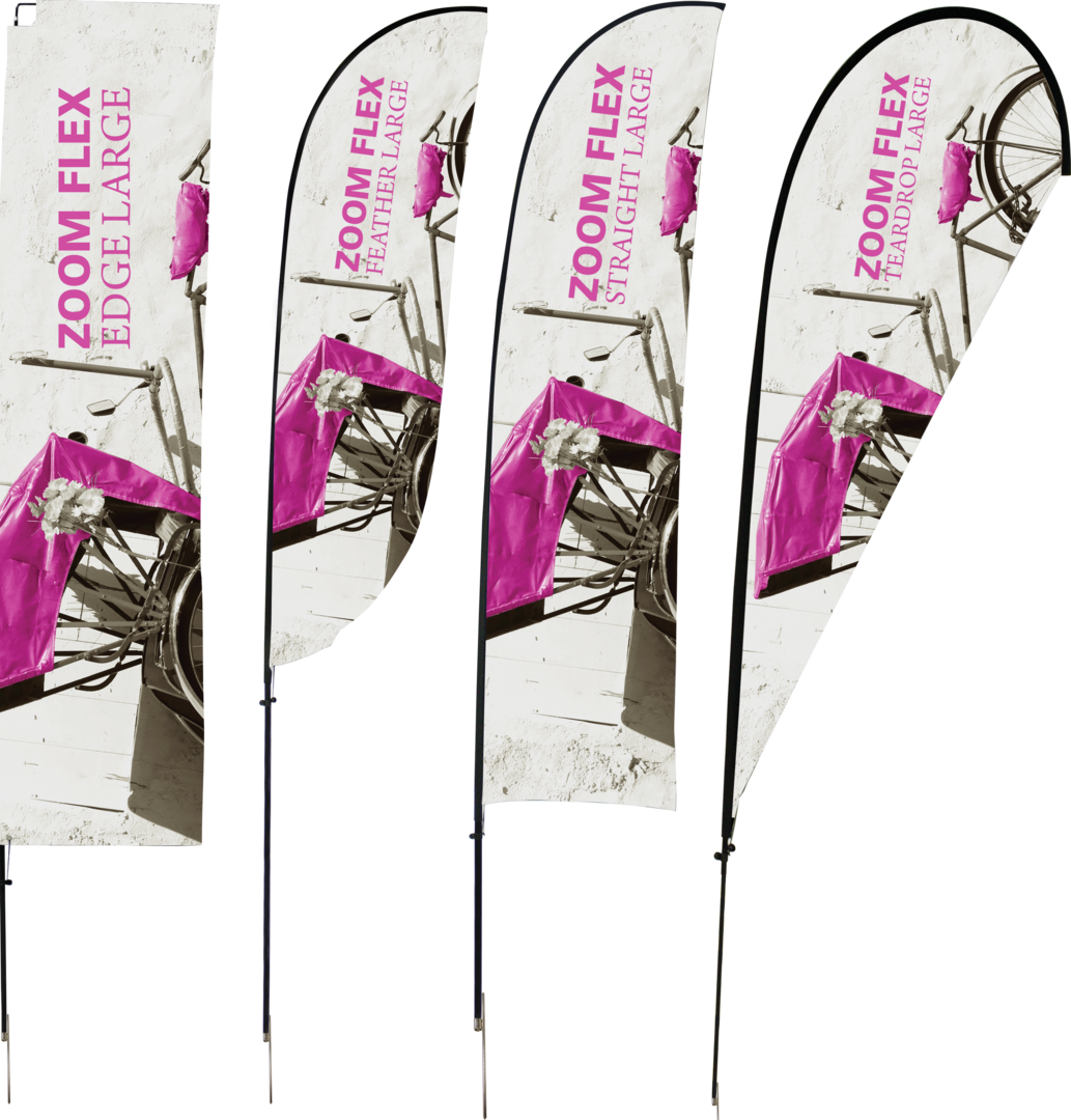 18ft Zoom Flex Extra Large Flag (Hardware with Ground Spike Only)