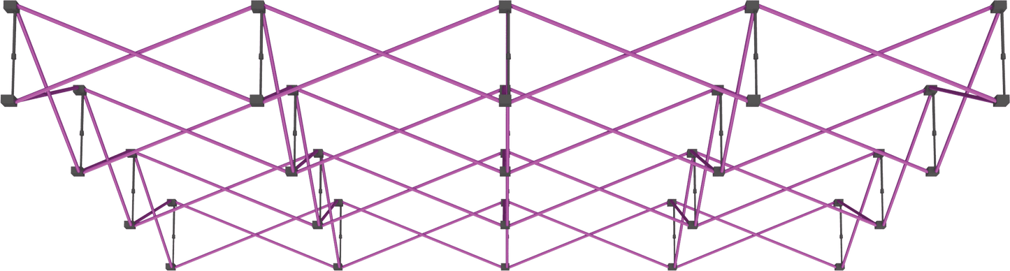 10ft (4x3) Coyote Straight Frame (Hardware Only)