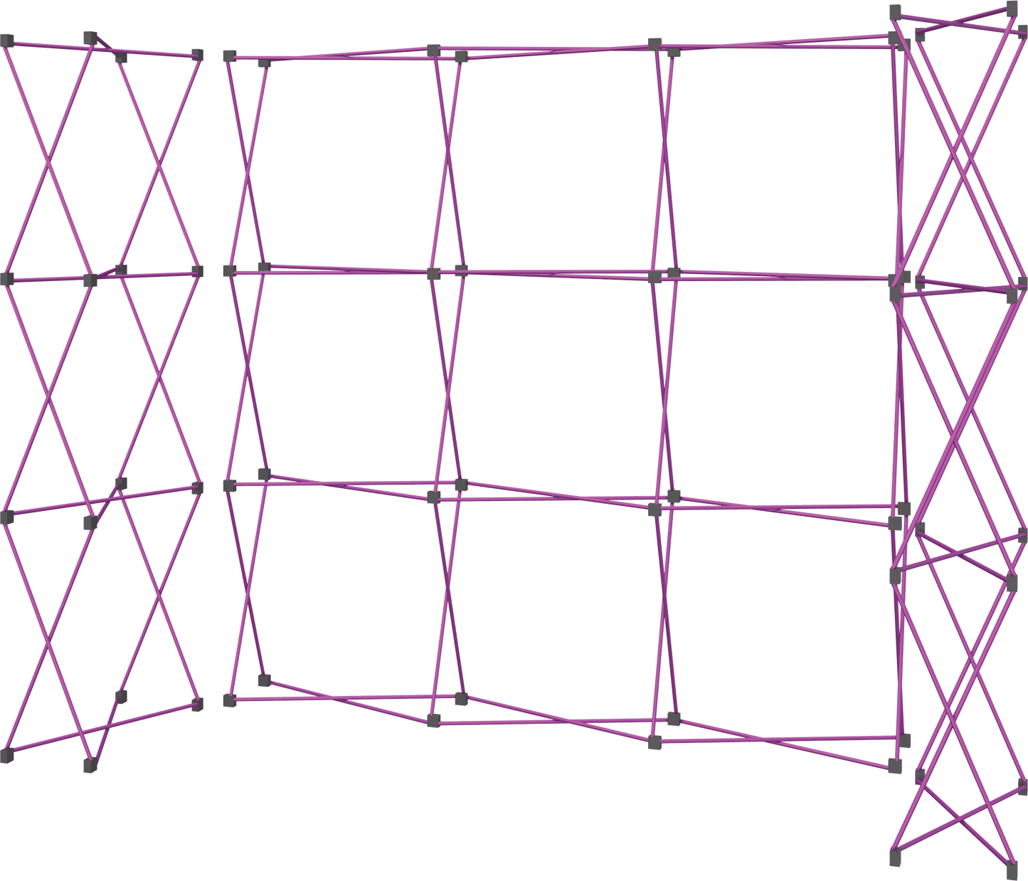 20ft x 8ft Horseshoe Coyote Frame (5x3 Hardware Fast Kit)