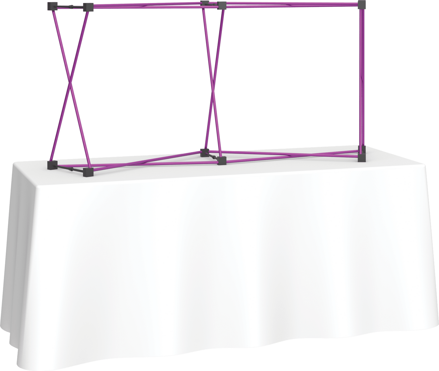 6ft (2x1) Coyote Curved Tabletop Frame (Hardware Only)