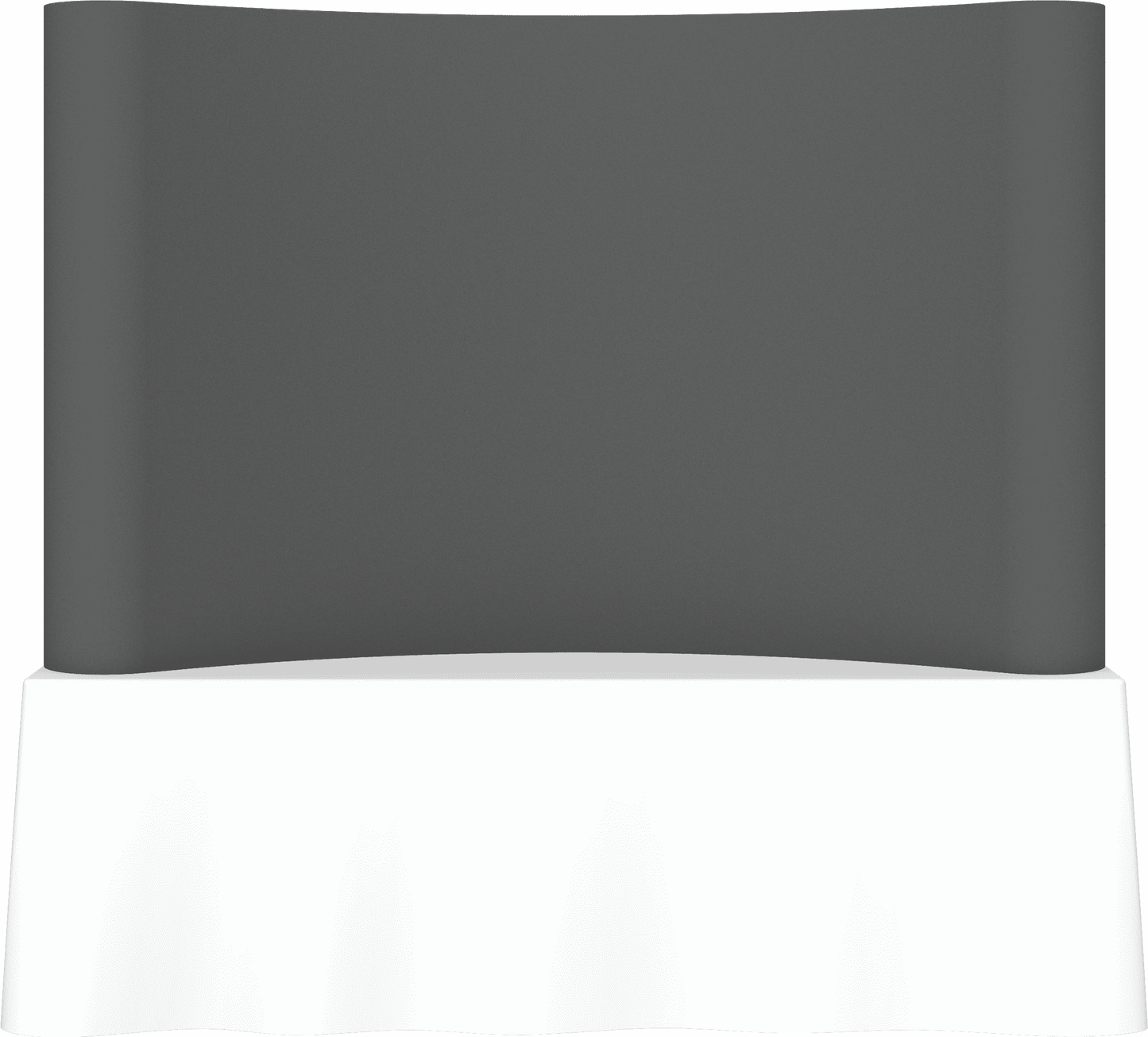 8ft (3x2) Coyote Curved Tabletop Full Fabric Display (Fabric Package)