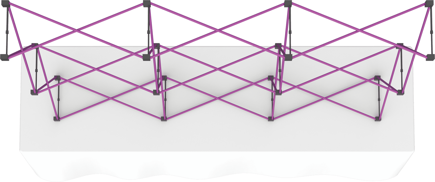 8ft (3x2) Coyote Straight Tabletop Frame (Hardware Only)