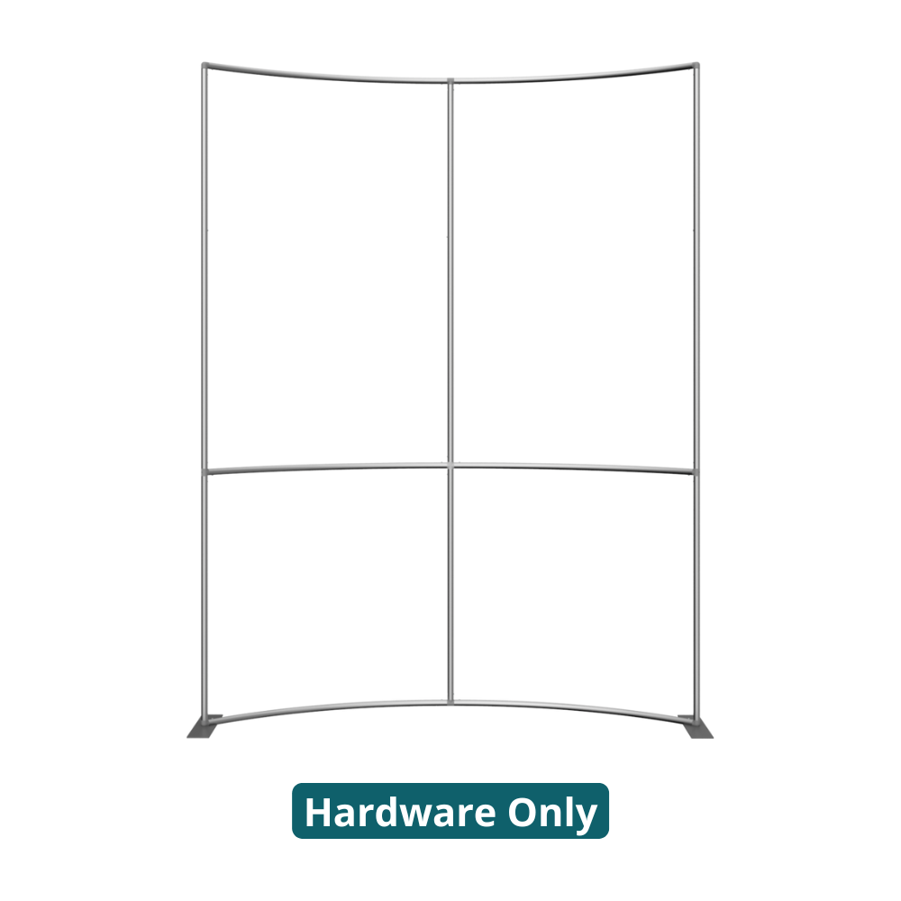 8ft x 10ft Formulate Master Horizontal Curve Fabric Backwall (Hardware Only)