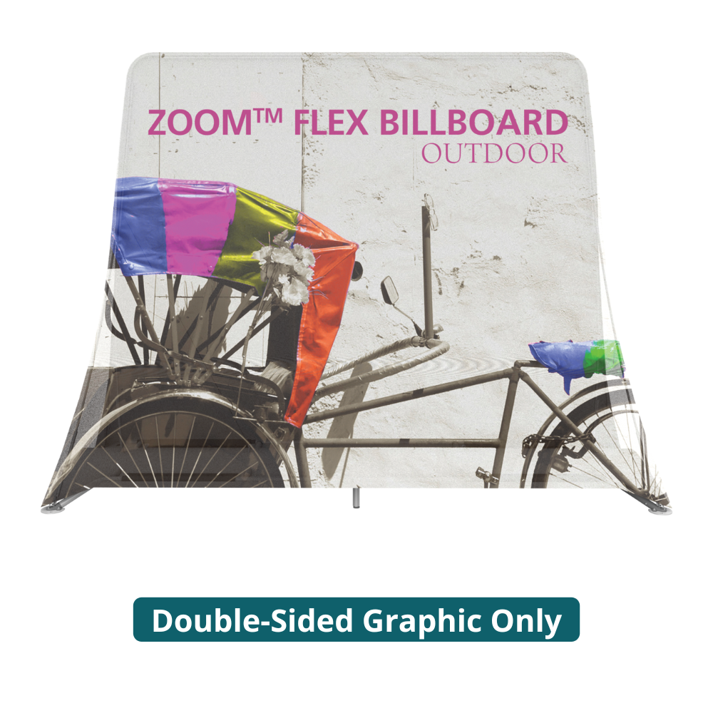 9ft x 7ft Zoom Flex Outdoor Billboard Double-Sided (Graphic Only)