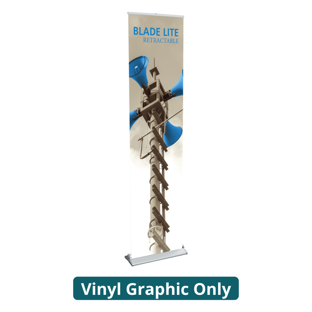 59in Blade Lite 1500 Retractable Banner Stand (Vinyl Graphic Only)