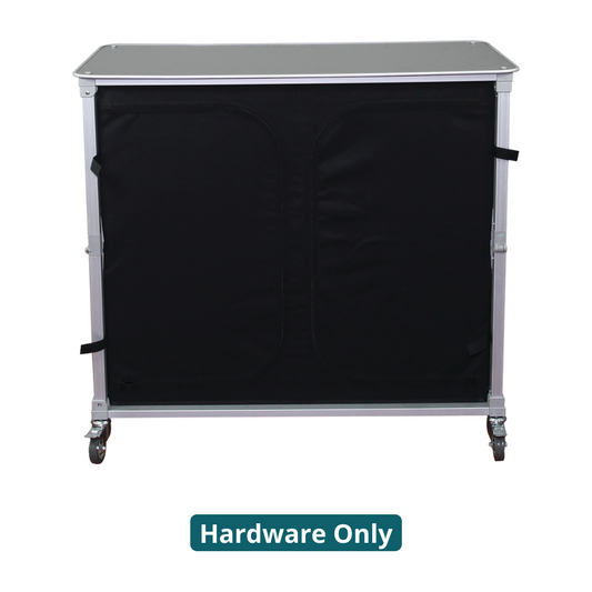 Portable Popup Bar Large with Black Top (Hardware Only)