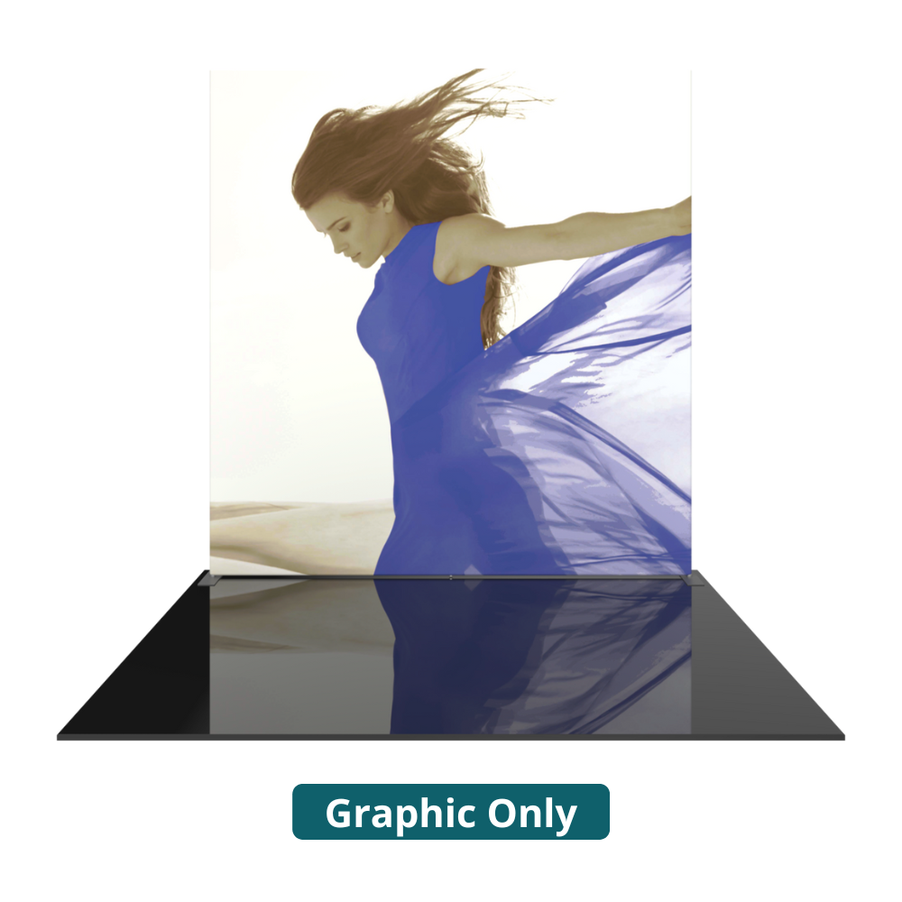 10ft x 10ft Formulate Master Straight Tall Fabric Backwall Single-Sided Graphic w/ Backer (Graphic Only)