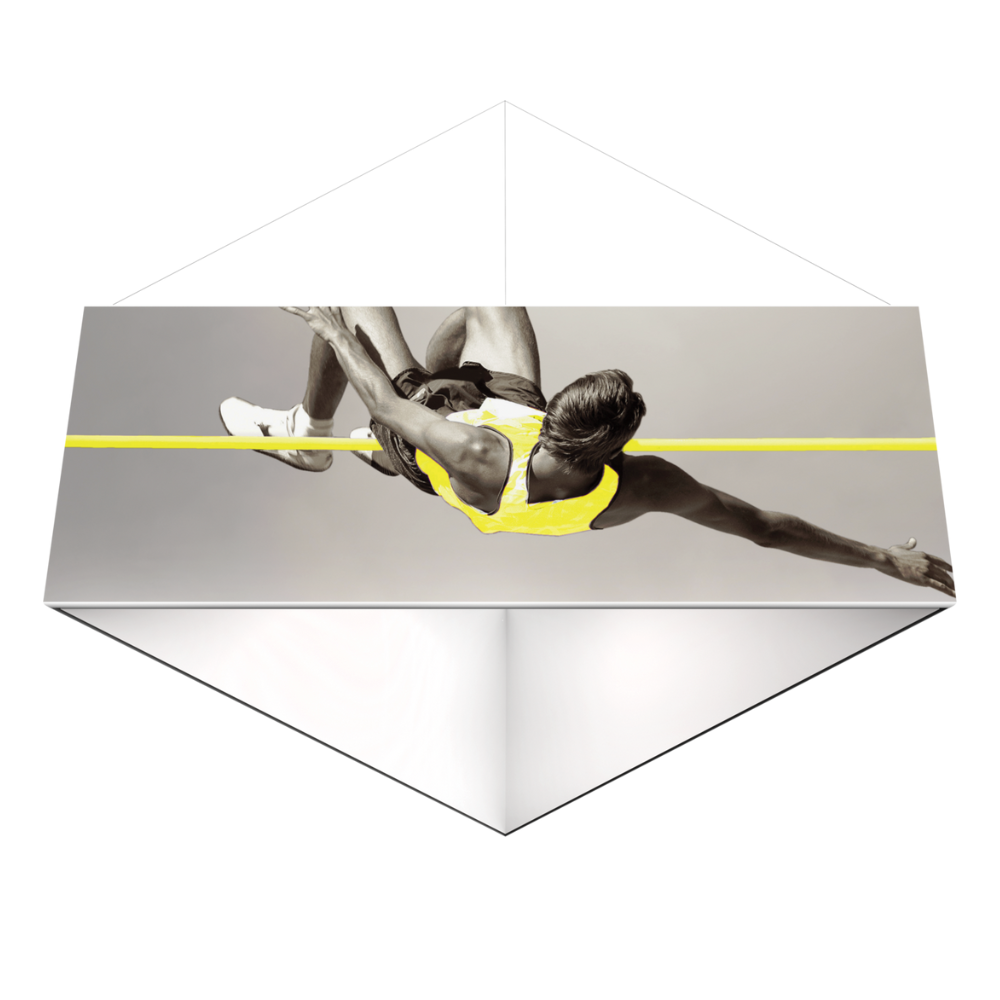 12ft x 4ft Formulate Essential Hanging Structure Triangle Single-Sided w/ Printed Bottom (Graphic Package)