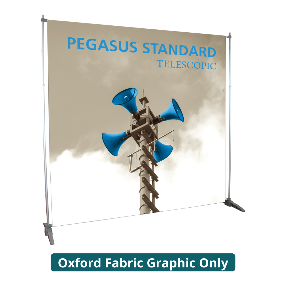 8ft x 8ft Pegasus Standard Telescopic Banner Stand (Oxford Fabric Graphic Only)