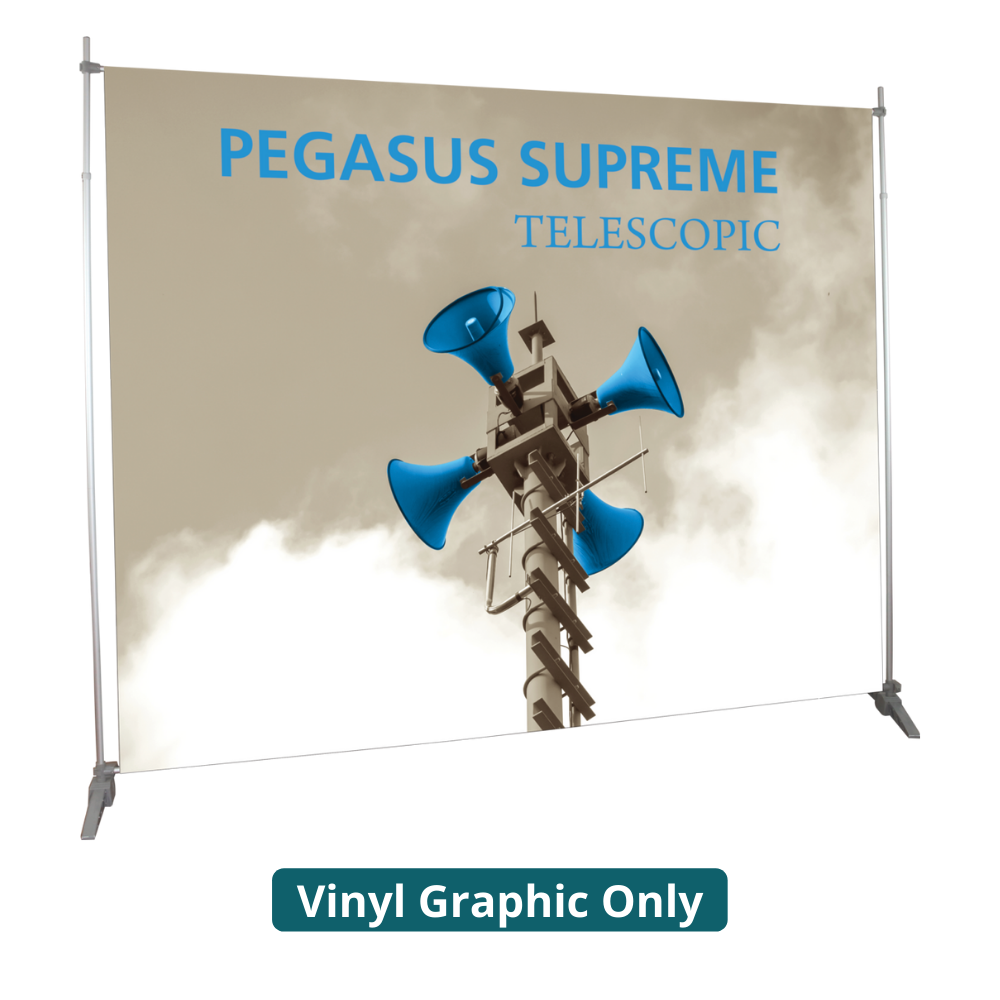 8ft x 10ft Pegasus Supreme Telescopic Banner Stand (Vinyl Graphic Only)