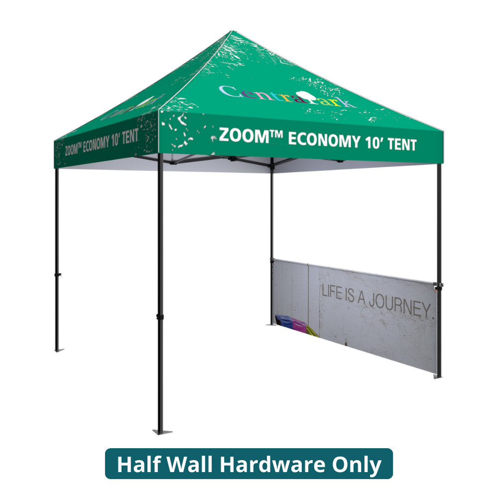 10ft x 10ft Zoom Economy and Standard Popup Tent Half Wall (Hardware Only)