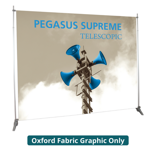 10ft x 10ft Pegasus Supreme Telescopic Banner Stand (Oxford Fabric Graphic Only)