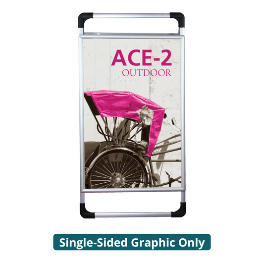 Ace 2 Outdoor Sign Stands Single-Sided (Graphic Only)