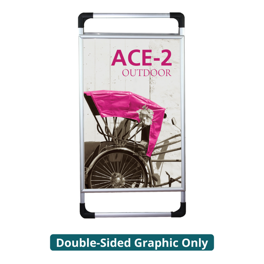 Ace 2 Outdoor Sign Stands Double-Sided (Graphic Only)