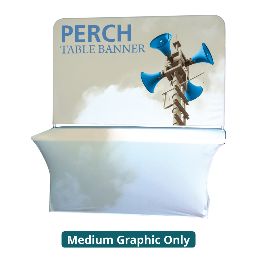 8ft Perch Table Pole Banner Display (Medium Graphic Only)