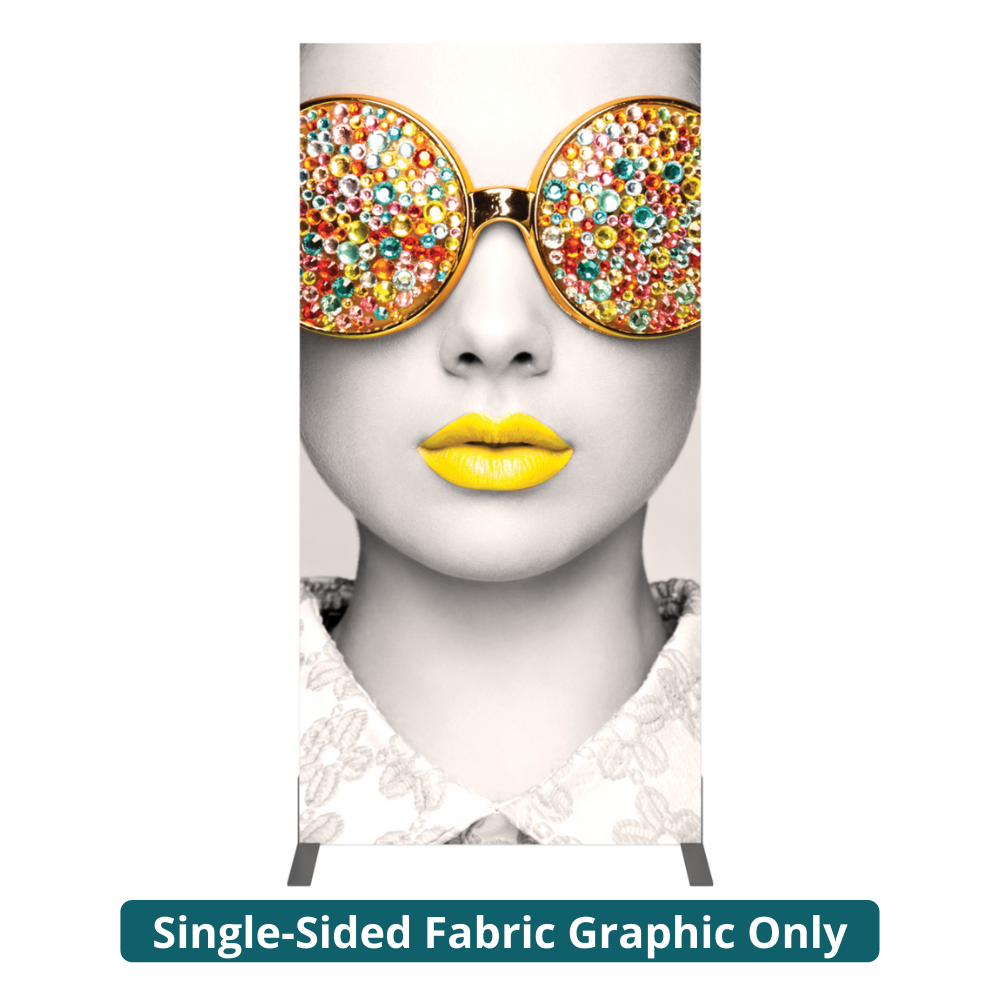 3ft x 6ft Vector Frame Rectangle 02 Fabric Banner Display Single-Sided Dye-Sub Fabric (Graphic Only)