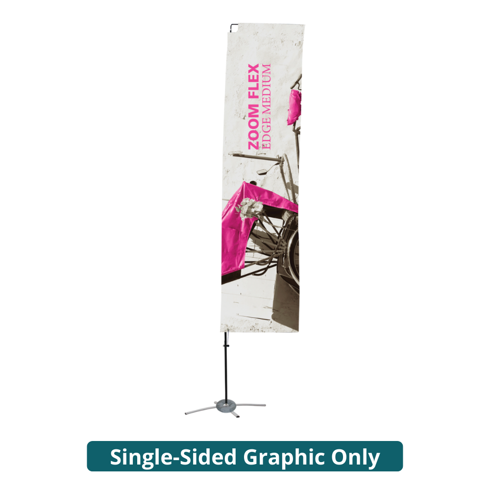 11ft Zoom Flex Medium Flag Edge Single-Sided (Graphic Only)