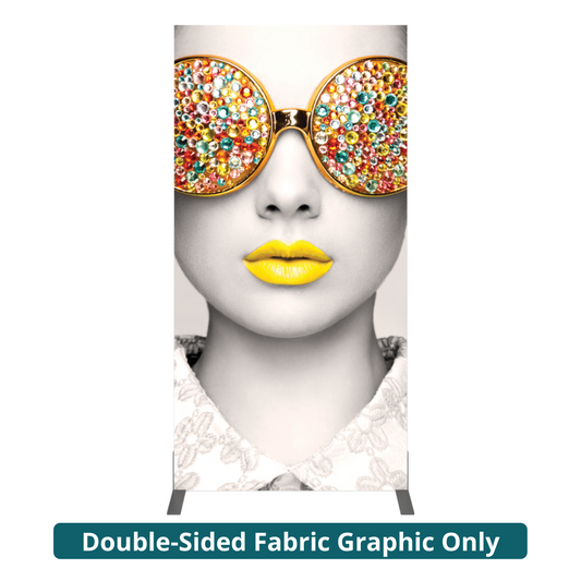 3ft x 6ft Vector Frame Rectangle 02 Fabric Banner Display Double-Sided Dye-Sub Fabric (Graphic Only)