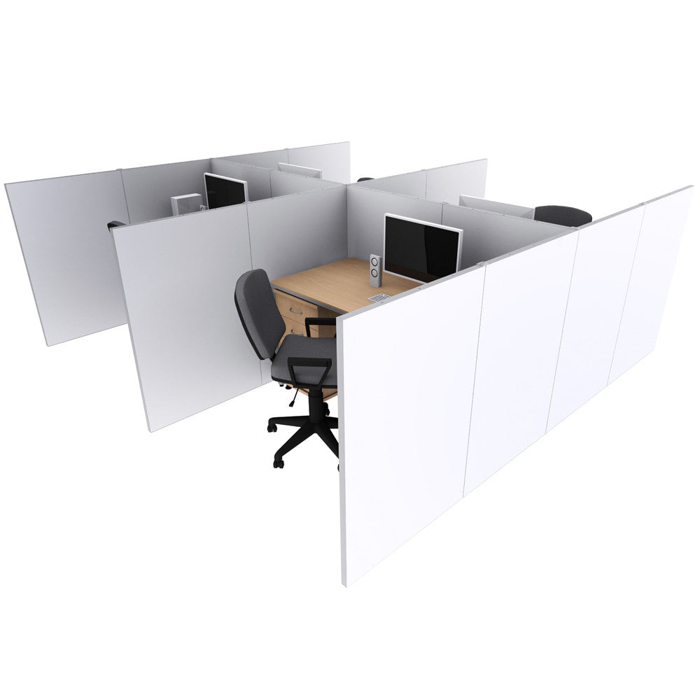 Qseg Cubicle - Quad Full Custom Print Graphic Package – abcexhibits