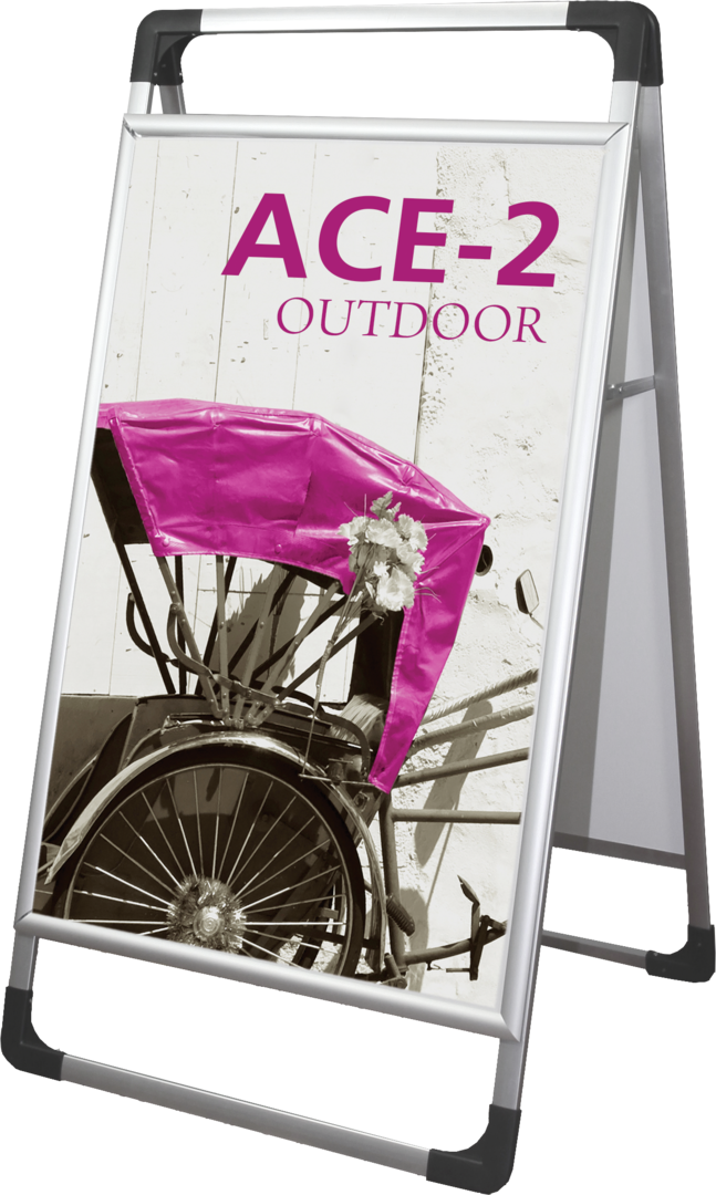 Ace 2 Outdoor Sign Stands Single-Sided (Graphic Package)