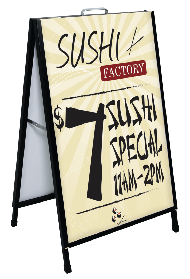 Ace Eco Outdoor Sign Stand Single-Sided (PVC Graphic Only)