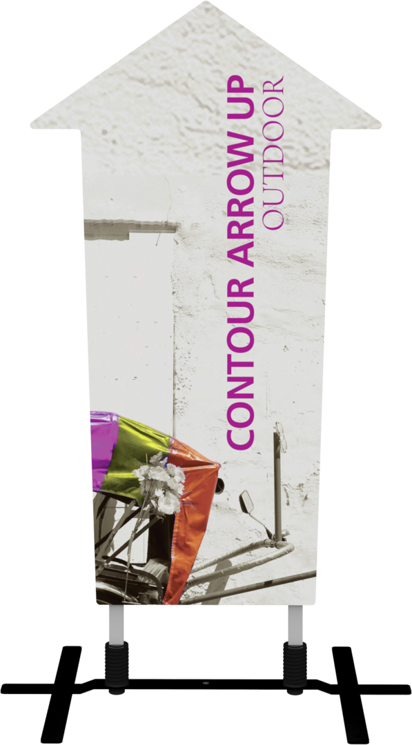 5ft Contour Outdoor Sign Display Arrow Up Plate Base (Hardware Only)