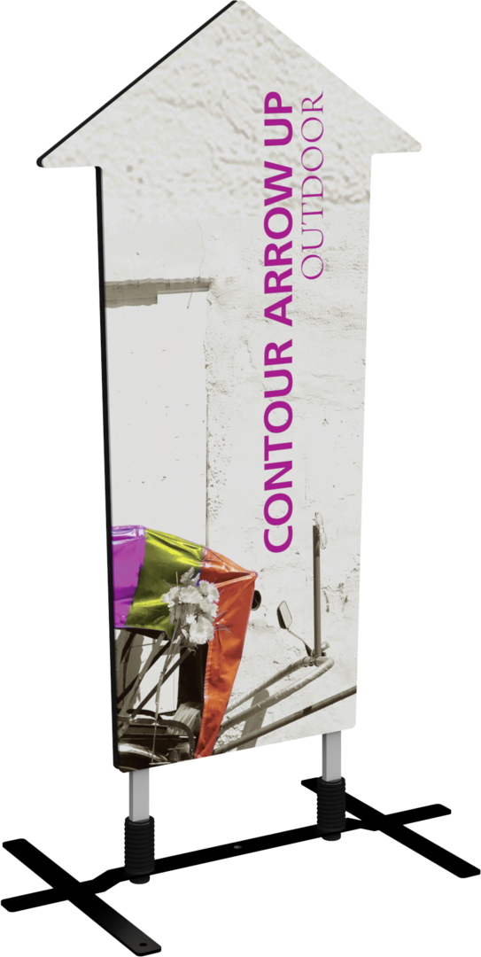 5ft Contour Outdoor Sign Display Arrow Up Plate Base (Hardware Only)