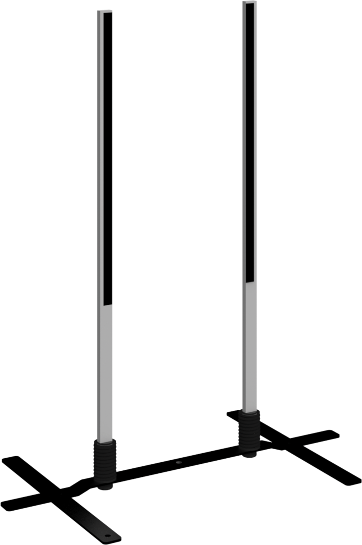 3ft Contour Outdoor Sign Display Arrow Side Plate Base (Hardware Only)