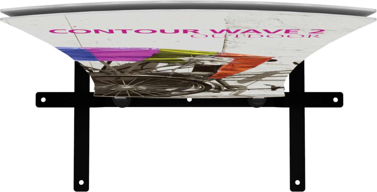 5ft Contour Outdoor Sign Wave 2 Double-Sided (Graphic Only)