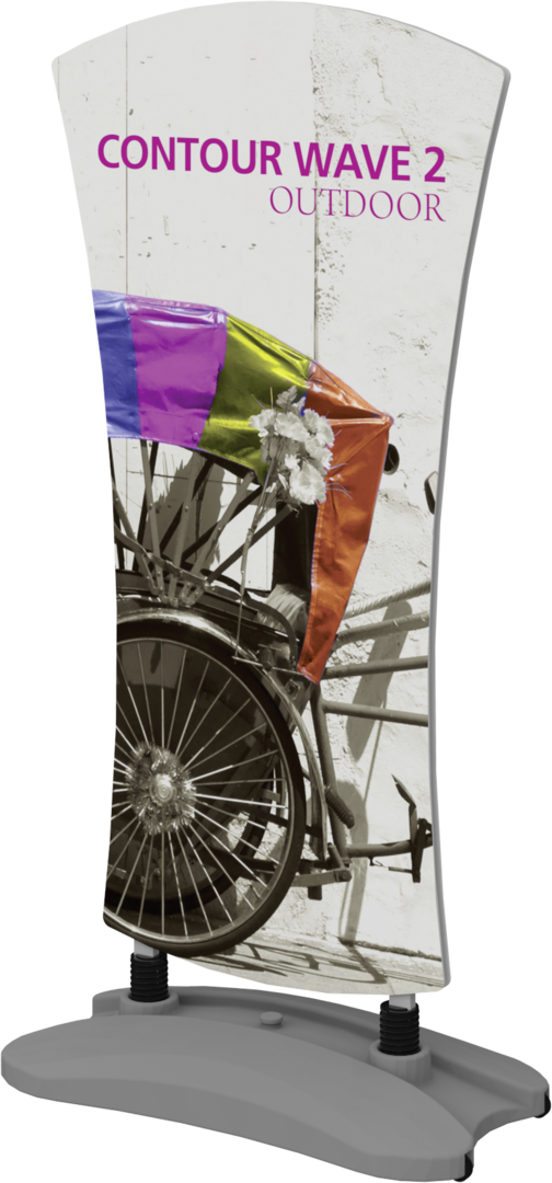 5ft Contour Outdoor Sign Wave 2 Single-Sided (Graphic Only)