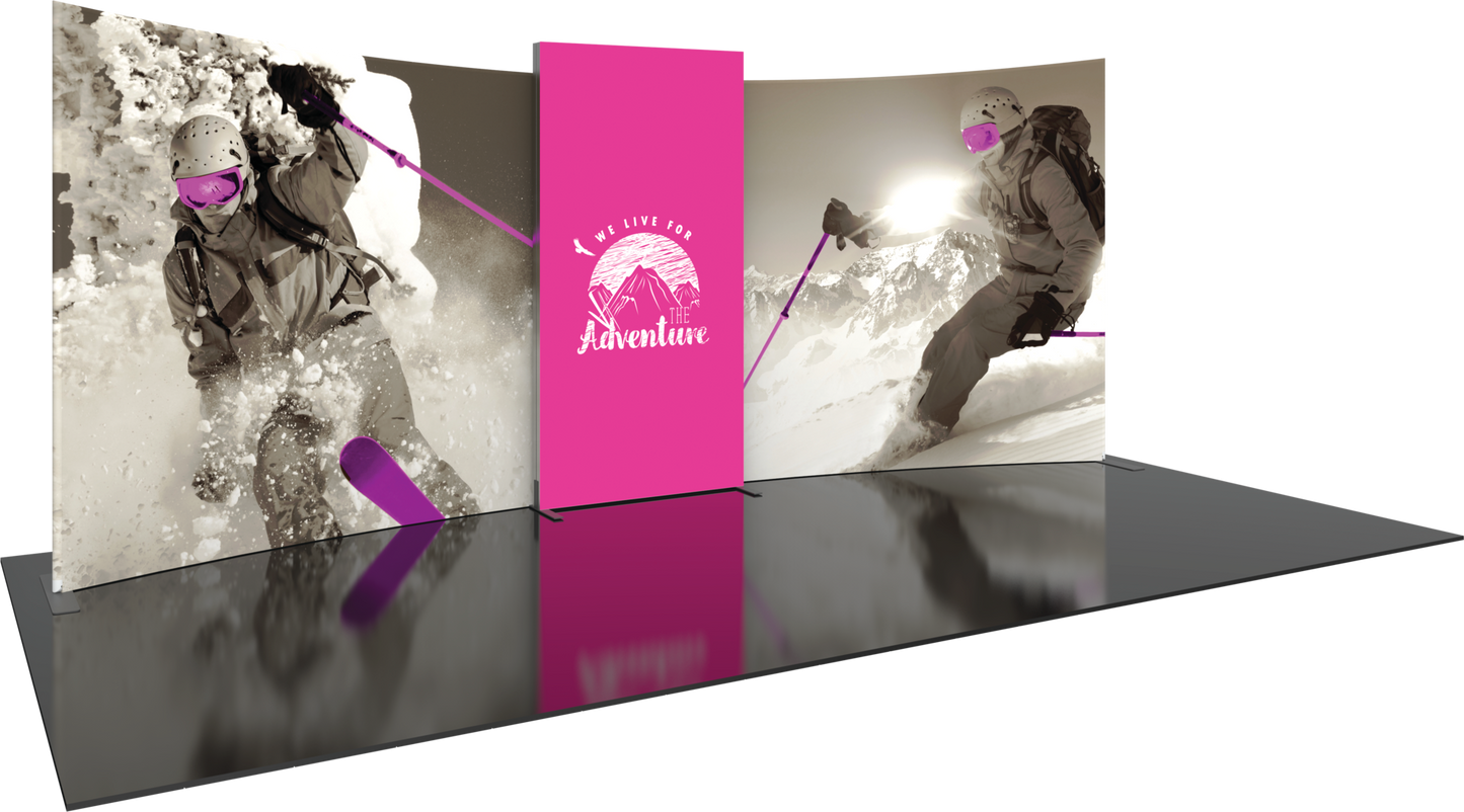 20ft Formulate Designer Series Kit 02 Fabric Backwall (Graphic Package)