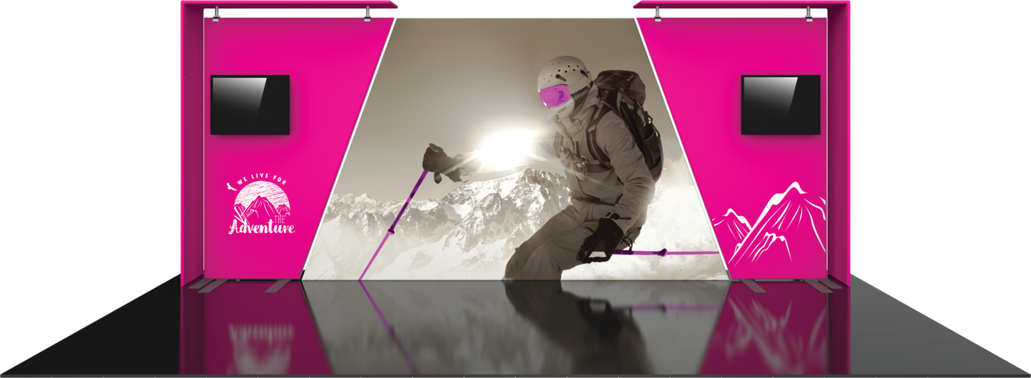 20ft Formulate Designer Series Kit 07 Fabric Backwall (Graphic Package)