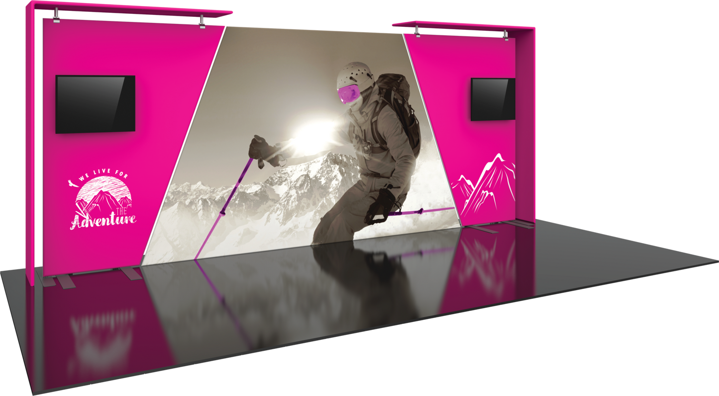 20ft Formulate Designer Series Kit 07 Fabric Backwall (Graphic Package)