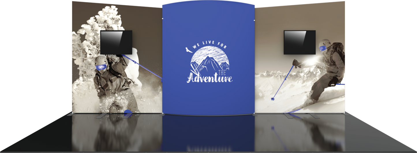 20ft Formulate Designer Series Kit 08 Fabric Backwall (Graphic Only)