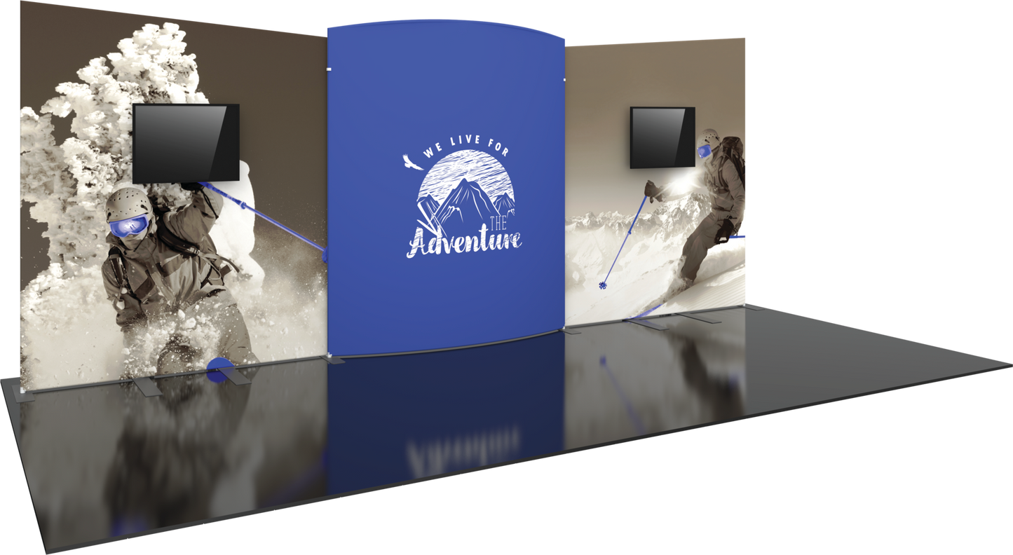 20ft Formulate Designer Series Kit 08 Fabric Backwall (Graphic Only)