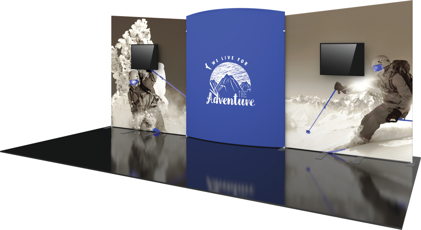 20ft Formulate Designer Series Kit 08 Fabric Backwall (Graphic Only)