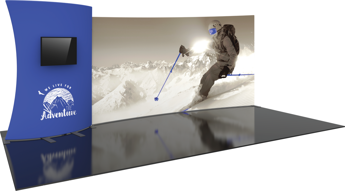 20ft Formulate Designer Series Kit 13 Fabric Backwall (Graphic Only)