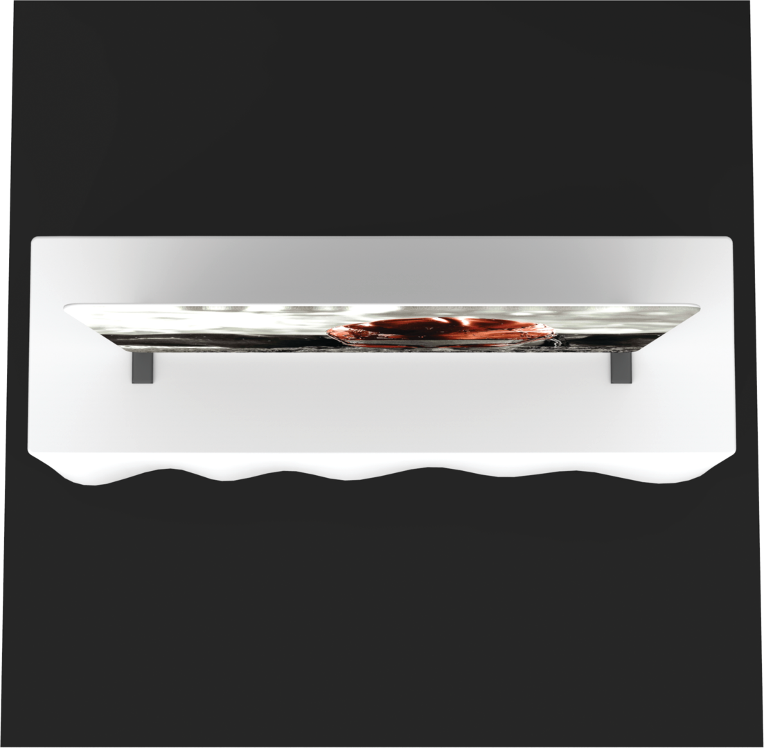 6ft x 5ft Formulate Essential Tabletop Straight Fabric Backwall Single-Sided w/ Backer (Graphic Package)