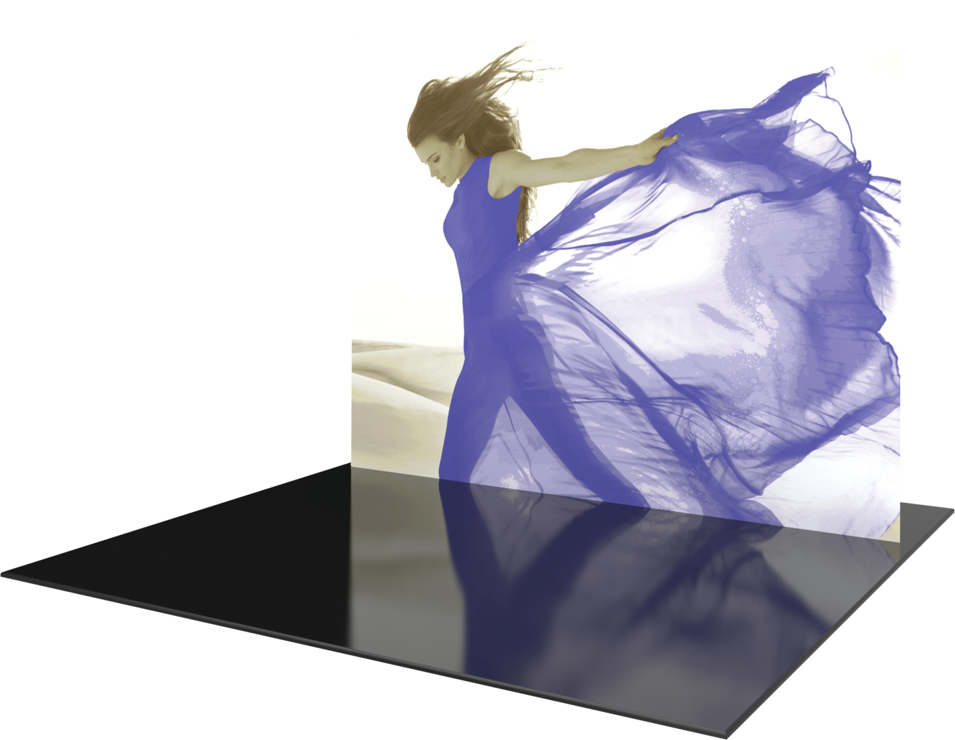 10ft x 8ft Formulate Lite Tension Fabric Backwall Landscape Frame (Hardware Only)