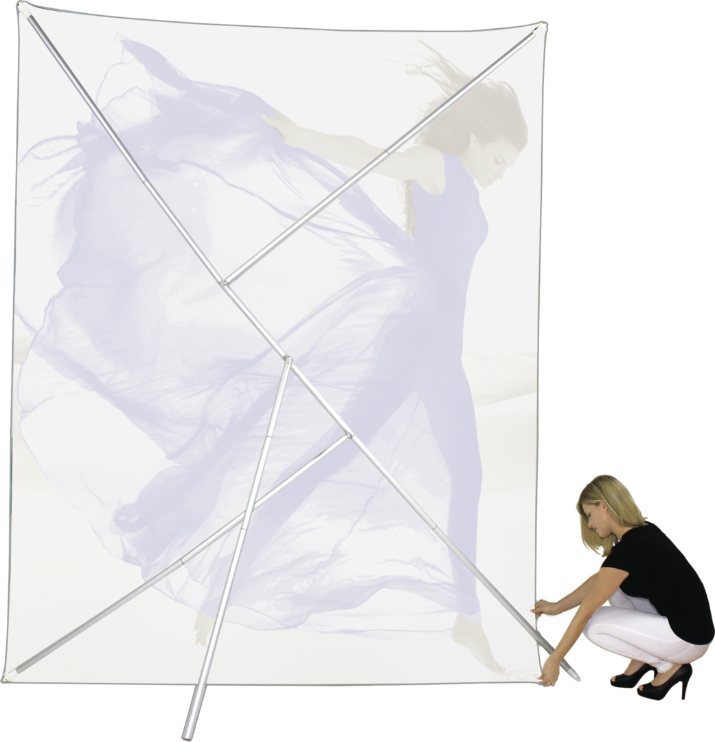 10ft x 8ft Formulate Lite Tension Fabric Backwall Landscape Frame (Hardware Only)