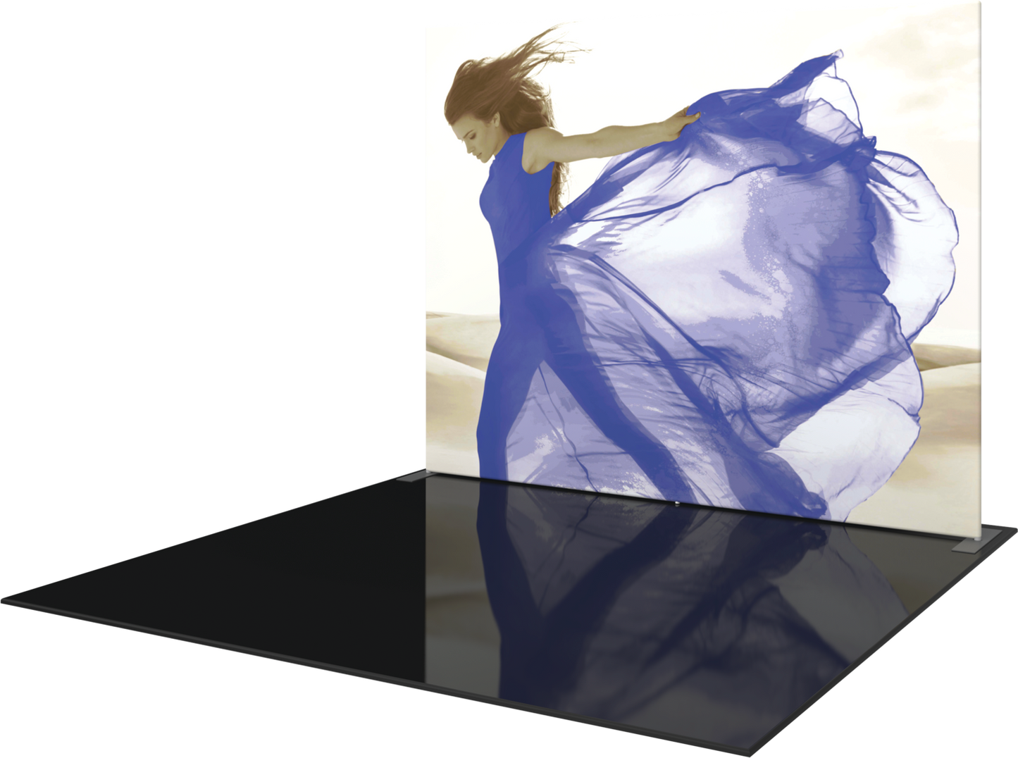 10ft x 8ft Formulate Master S1 Straight Fabric Backwall Double-Sided (Graphic Package)
