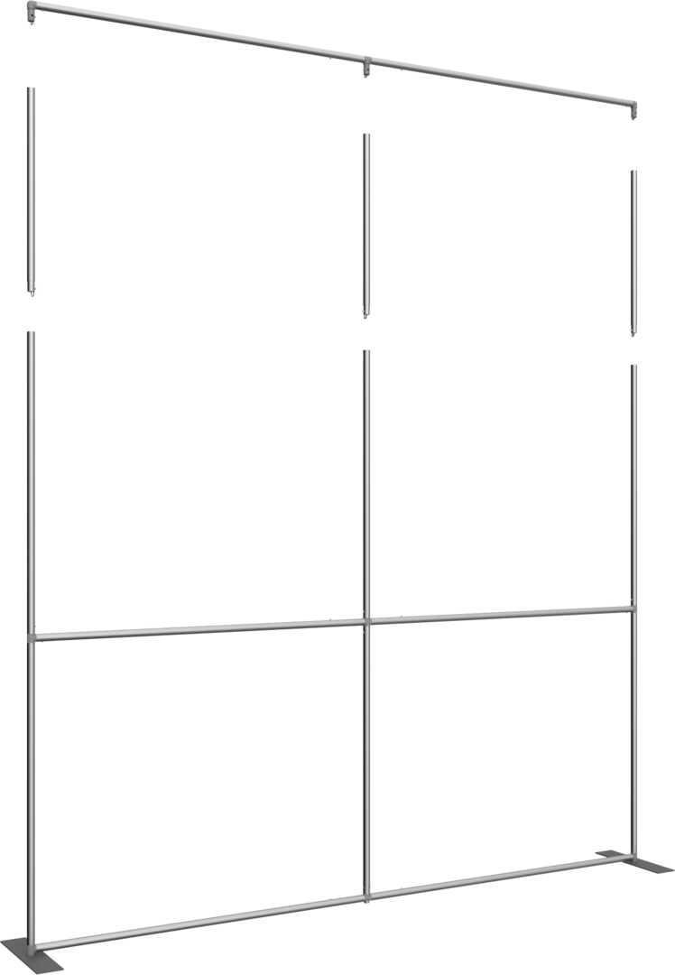 10ft x 8ft Formulate Master S1 Straight Fabric Backwall Frame (Hardware Only)