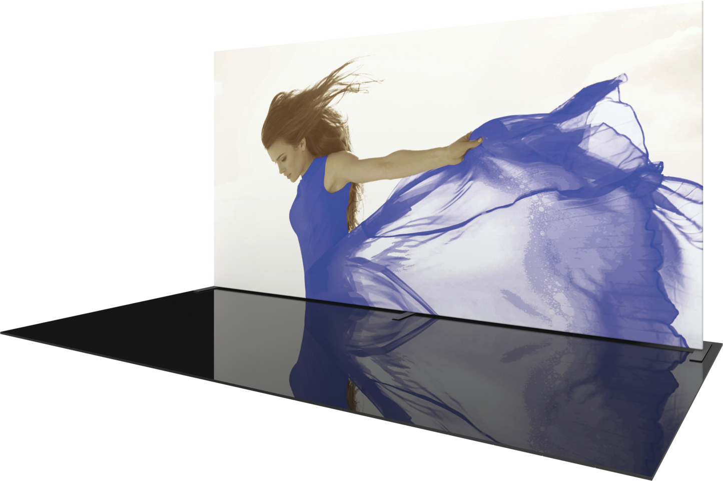 20ft x 10ft Formulate Master Straight Fabric Backwall Double-Sided (Graphic Package)