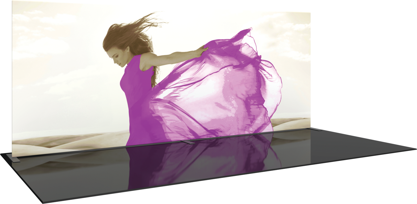 20ft x 8ft Formulate Master WS1 Straight Frame Fabric Backwall Single-Sided Graphic w/ Backer (Graphic Package)