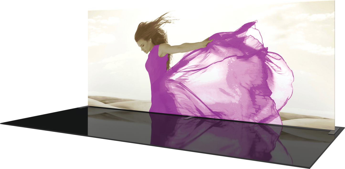 20ft x 8ft Formulate Master WS1 Straight Frame Fabric Backwall Single-Sided Graphic w/ Backer (Graphic Package)